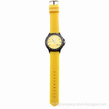 Silicone watch with 3ATM water-resistant